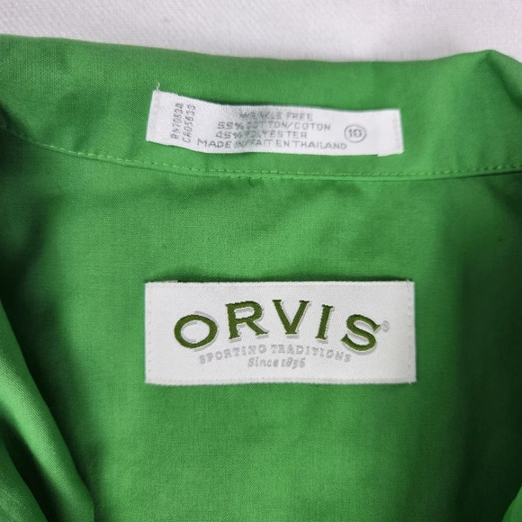 Orvis Button Down Green Collard Shirt - Picture 6 of 6